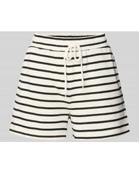 Pieces - Regular Fit Bermudas mit elastischem Bund Modell 'CHILLI' - Lyst