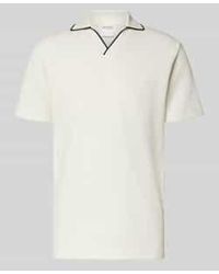SELECTED - Slim Fit Poloshirt Met V-Hals, Model 'Sangev' - Lyst