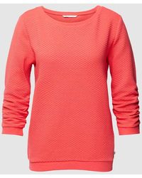 Tom Tailor - Sweatshirt mit 3/4-Arm in unifarbenem Design - Lyst