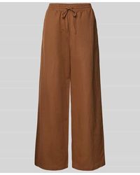 Marc O' Polo - Wide Leg Leinenhose mit elastischem Bund - Lyst