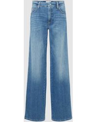 Cambio - Wide Fit Jeans mit Knopf- und Reißverschluss Modell 'AIMEE' - Lyst