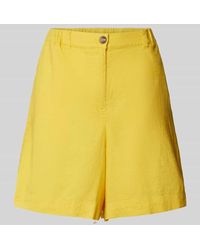 Soya Concept - Flared Leinenshorts Mit Eingrifftaschen Modell 'Ina' - Lyst