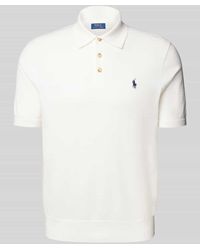 Polo Ralph Lauren - Regular Fit Poloshirt mit Label-Stitching - Lyst