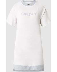 DKNY Nachthemd mit Logo-Print - Weiß