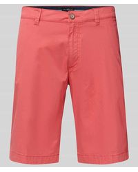 Bugatti - Regular Fit Chino-Shorts mit Gürtelschlaufen Modell 'Flat' - Lyst