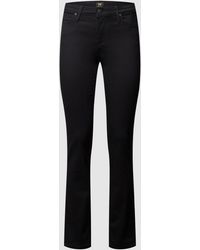 Lee Jeans Slim Fit Jeans mit Stretch-Anteil Modell 'Elly' - Schwarz