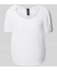 Marc Cain - Regular Fit Blouseshirt Met V-Hals - Lyst