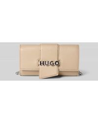 HUGO - Clutch mit Label-Applikation aus Metall Modell 'MEL 2.0' - Lyst