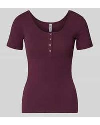 Pieces - Slim Fit T-Shirt Van Katoenmix Model 'Kitte' - Lyst