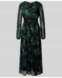Marc Cain - Maxi-Jurk Met V-Hals En Tailleband - Lyst