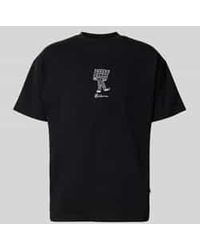 BLKVIS - T-shirt Met Motief- En Labelstitching - Lyst