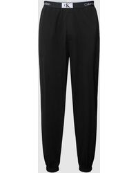 Calvin Klein - Pyjama-Hose mit elastischem Label-Bund - Lyst