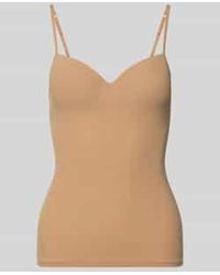 Hanro - Onderhemd In 2-in-1-look, Model 'allure' - Gewatteerd - Lyst