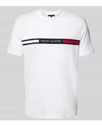 Tommy Hilfiger - Regular Fit T-Shirt Met Labelstitching - Lyst