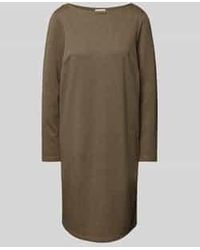 Tom Tailor - Mini-Jurk Van Jacquard Met Pied-De-Poule En Boothals - Lyst