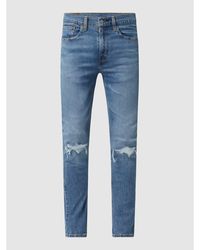 Levi's Skinny Fit Jeans mit Stretch-Anteil Modell '519 Hi-Ball' - Blau