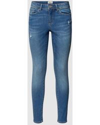 ONLY - Skinny Fit Jeans im Used-Look Modell 'WAUW' - Lyst