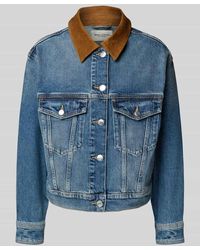 Marc O' Polo - Regular Fit Jeansjacke aus Baumwoll-Viskose-Mix - Lyst