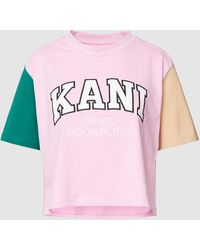 Karlkani - T-Shirt mit Logo-Print Modell 'Serif' - Lyst