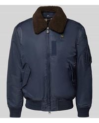 Blauer Usa - Bomberjacke mit Zweiwege-Reißverschluss Modell 'MARSHALL' - Lyst
