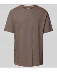 Knowledge Cotton - Regular Fit T-Shirt mit Rundhalsausschnitt Modell 'Narrow' - Lyst