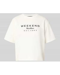 Weekend by Maxmara - Regular Fit T-Shirt aus reiner Baumwolle Modell 'SABATO' - Lyst