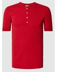 Schiesser - T-shirt Met Korte Knoopsluiting - Lyst