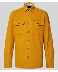PME LEGEND - Regular Fit Hemdjacke Mit Kentkragen - Lyst