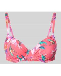 Lascana - Bikini-Oberteil mit floralem Muster - Lyst