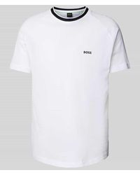BOSS - T-Shirt mit Label-Print - Lyst
