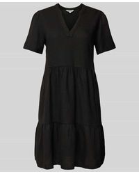ONLY - Comfort Fit Freizeitkleid aus Viskose-Leinen-Mix Modell 'TIRI-CARO' - Lyst