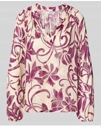 ZABAIONE - Regular Fit Blouse Met V-Hals - Lyst