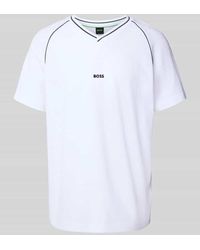 BOSS - Regular Fit T-Shirt aus reiner Baumwoll Modell 'TEE RETRO TL' - Lyst