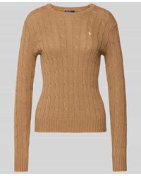 Polo Ralph Lauren - Strickpullover mit Zopfmuster Modell 'JULIANNA' - Lyst
