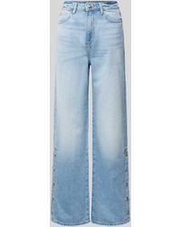 Guess - Wide Leg Jeans Met Labelpatch - Lyst