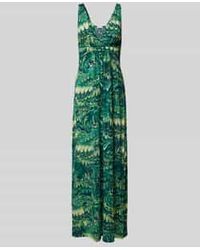 Apricot - Maxi-Jurk Met All-Over Motief - Lyst