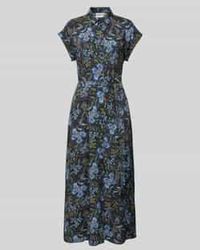 Jake*s - Overhemdjurk Van Viscose Met Strikceintuur - Lyst