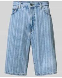 Carhartt - Straight Fit Korte Jeans Met All-Over Print, Model 'Rylan' - Lyst
