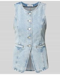 EDITED - Jeansweste mit Leistentaschen Modell 'Lyla' - Lyst