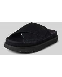 UGG - Slides aus Leder Modell 'GOLDENSTAR' - Lyst