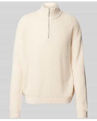Review - Strickpullover Mit Gerippten Abschlüsse - Lyst