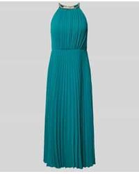 Jake*s - Knielange Cocktailjurk Met Halter - Lyst
