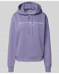 Tommy Hilfiger - Regular Fit Hoodie aus Baumwoll-Mix - Lyst