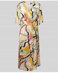 Mos Mosh - Knielanges Kleid aus Viskose mit V-Ausschnitt Modell 'KELLA' - Lyst