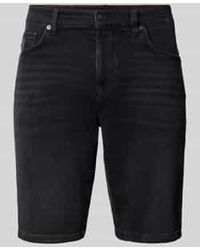 BOSS - Regular Fit Korte Jeans Van Katoenmix Model 'Re.Maine Shorts Bo Born' - Lyst