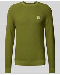 S.oliver - Strickpullover Mit Gerippten Abschlüssen - Lyst