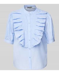 Essentiel Antwerp - Regular Fit Bluse Mit Stehkragen Modell 'Hamadeus' - Lyst