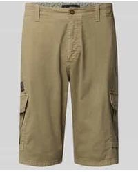 Bugatti - Regular Fit Cargobermuda Met Steekzakken - Lyst