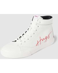 HUGO - High Top Sneaker mit Kontrastbesatz Modell 'Dyer' - Lyst