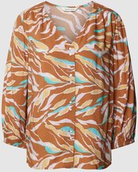 Tom Tailor - Bluse aus Viskose mit Allover-Muster - Lyst